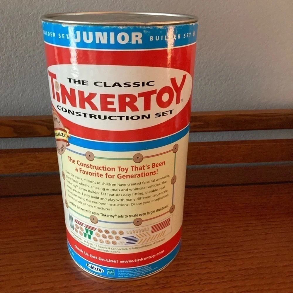 Vintage Hasbro Tinkertoy Classic Junior Set